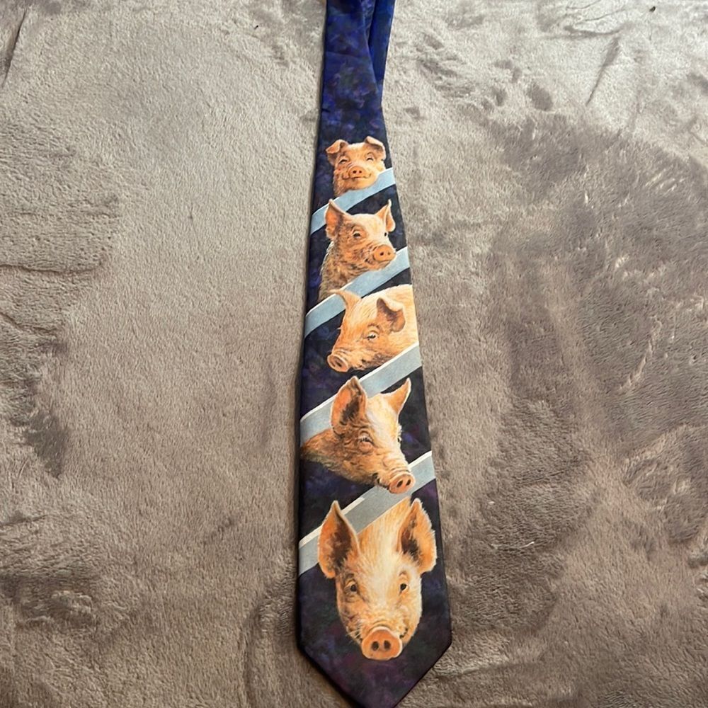 Ralph Marlin 1996 Pig-ket fence tie 😍